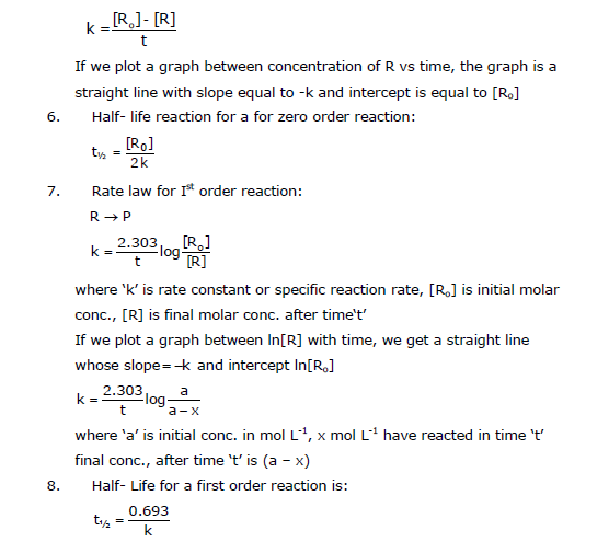 Cbse Class 12 Chemistry Chemical Kinetics Chapter Notes